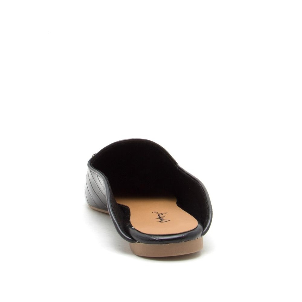 Crocodile Pattern Slide In Mules - Picture 3 of 4